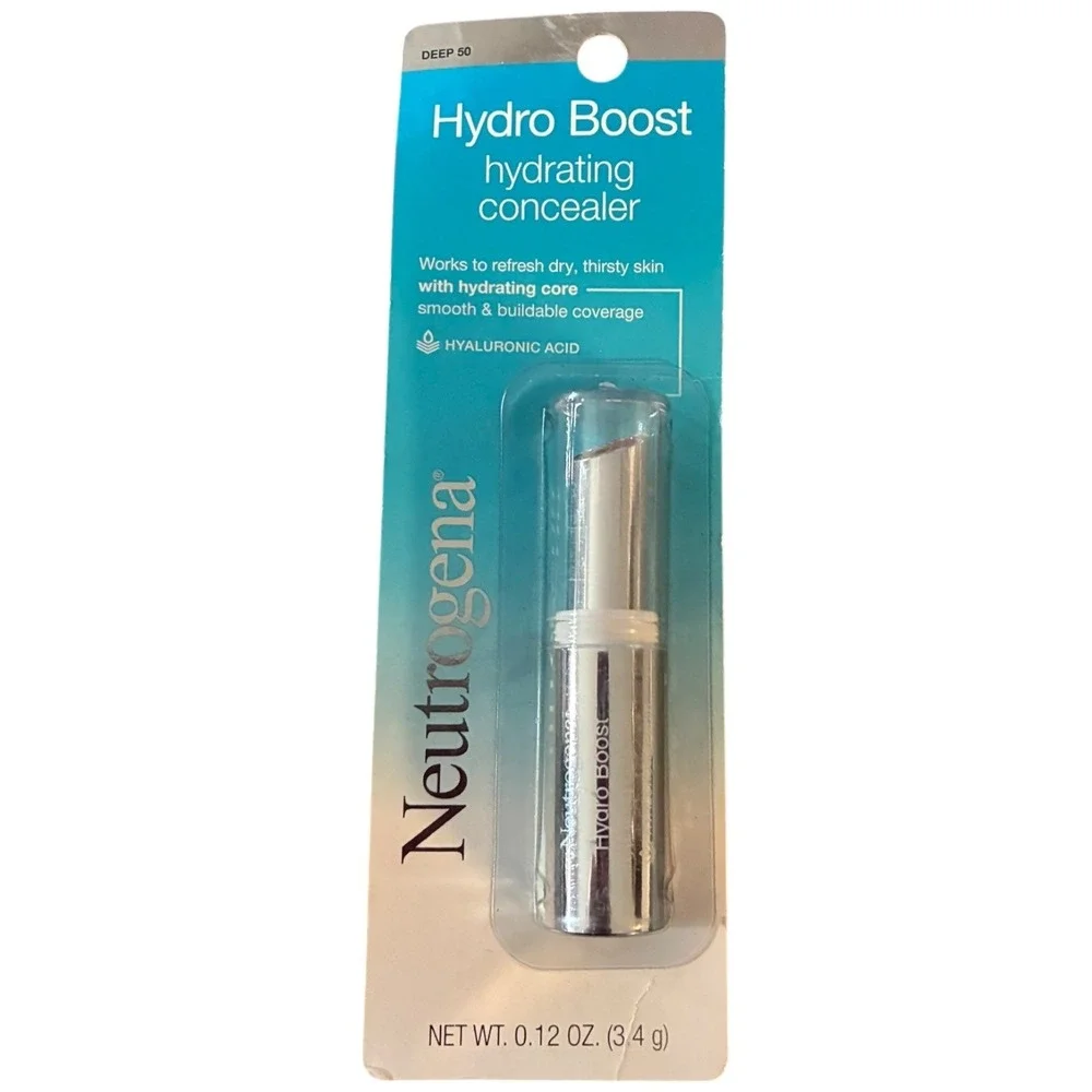 Neutrogena Hydro Boost Hydrating Concealer Hyaluronic 0.12oz Shade‎ Deep 50